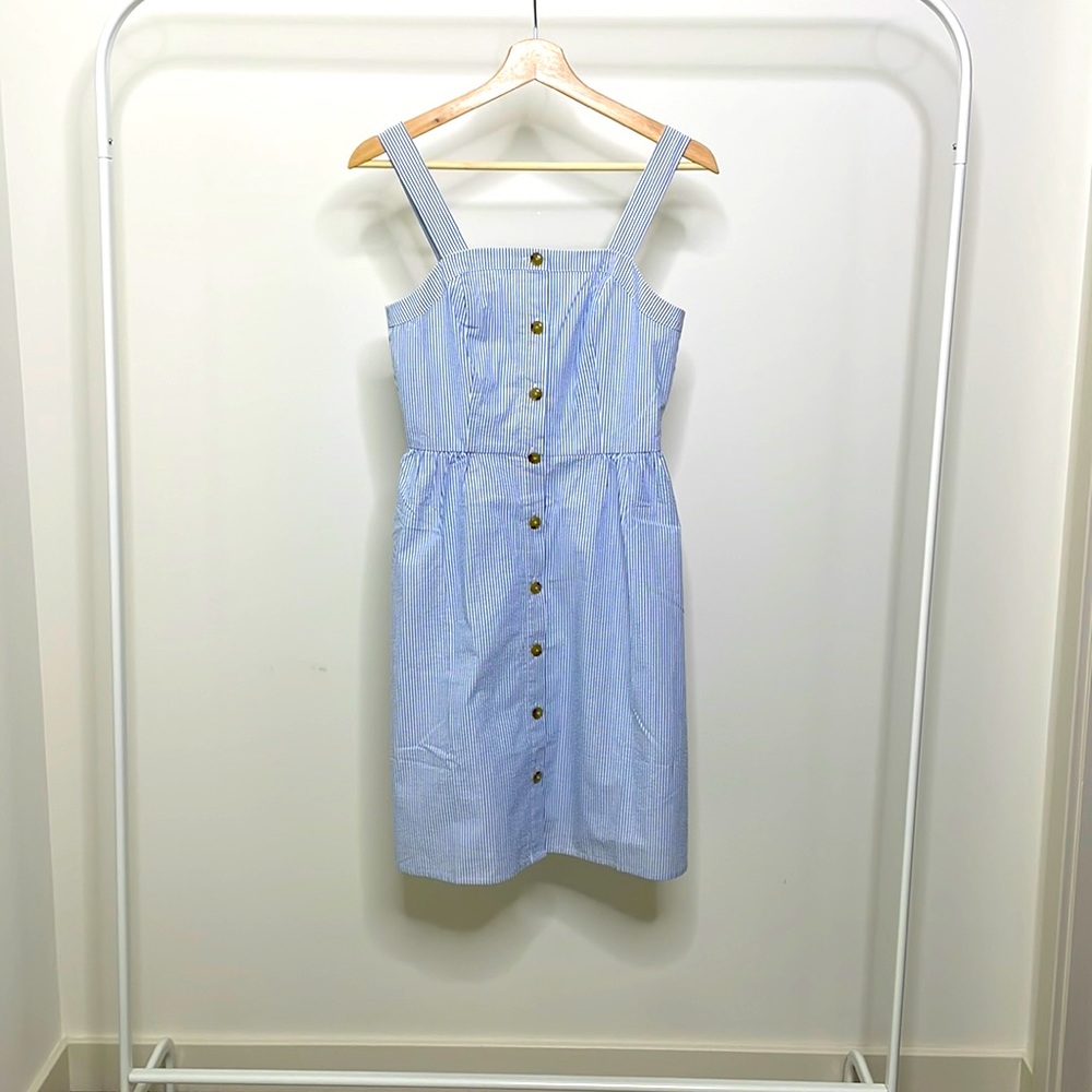 Pinstriped J Crew Dress.